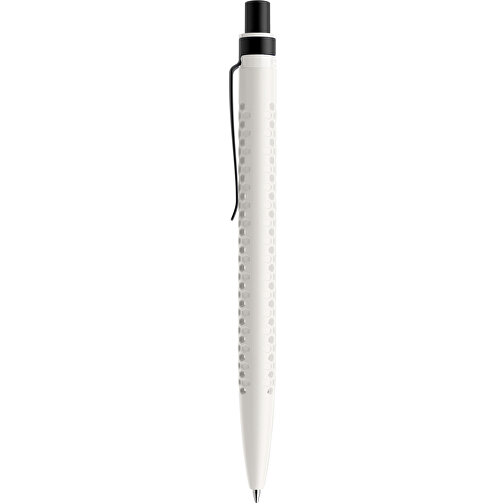Prodir QS40 PMS Push Kugelschreiber , Prodir, weiß/schwarz satiniert, Kunststoff/Metall, 14,10cm x 1,60cm (Länge x Breite), Bild 2