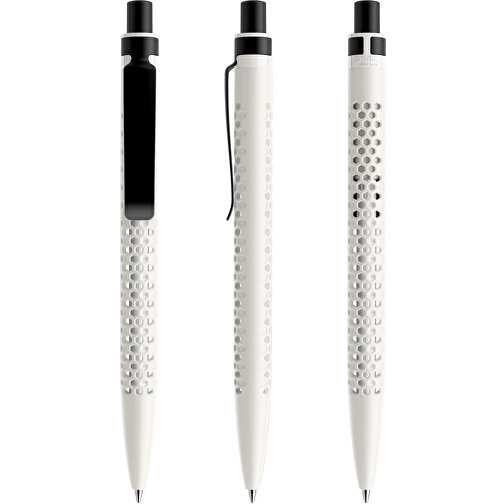 Prodir QS40 PMS Push Kugelschreiber , Prodir, weiß/schwarz satiniert, Kunststoff/Metall, 14,10cm x 1,60cm (Länge x Breite), Bild 6