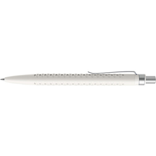 Prodir QS40 PMS Push Kugelschreiber , Prodir, weiß/silber satiniert, Kunststoff/Metall, 14,10cm x 1,60cm (Länge x Breite), Bild 5