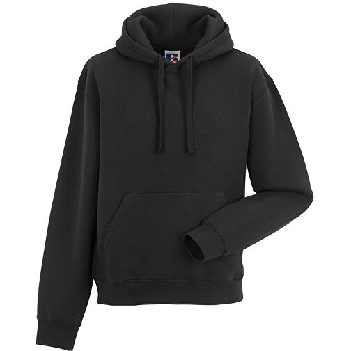 Mens Authentic Hooded Sweat , Russell, black, 80 % Baumwolle, 20 % Polyester, 4XL, , Bild 1