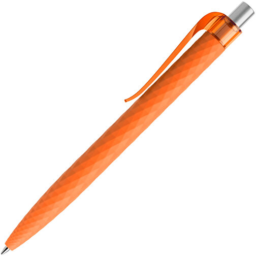 Prodir QS01 PRT Push Kugelschreiber , Prodir, orange/silber satiniert, Kunststoff/Metall, 14,10cm x 1,60cm (Länge x Breite), Bild 4