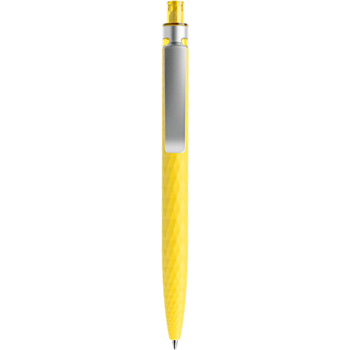 Prodir QS01 Soft Touch PRS Push Kugelschreiber , Prodir, lemon/silber, Kunststoff/Metall, 14,10cm x 1,60cm (Länge x Breite), Bild 1