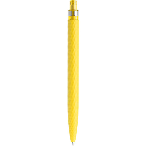Prodir QS01 Soft Touch PRS Push Kugelschreiber , Prodir, lemon/silber, Kunststoff/Metall, 14,10cm x 1,60cm (Länge x Breite), Bild 3