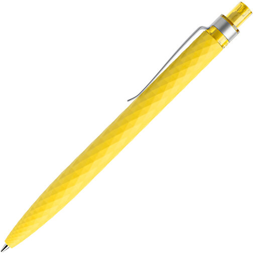 Prodir QS01 Soft Touch PRS Push Kugelschreiber , Prodir, lemon/silber, Kunststoff/Metall, 14,10cm x 1,60cm (Länge x Breite), Bild 4