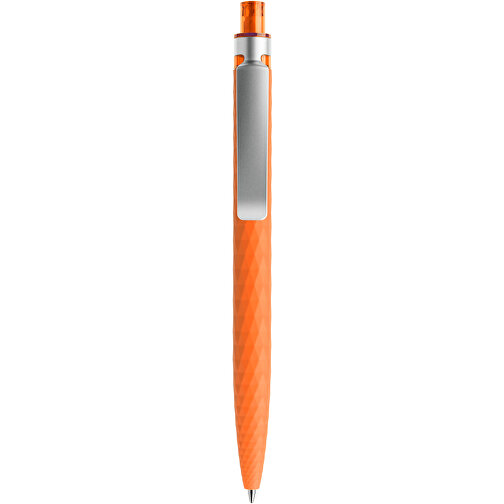 Prodir QS01 Soft Touch PRS Push Kugelschreiber , Prodir, orange/silber, Kunststoff/Metall, 14,10cm x 1,60cm (Länge x Breite), Bild 1