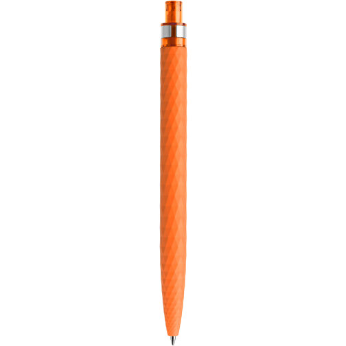 Prodir QS01 Soft Touch PRS Push Kugelschreiber , Prodir, orange/silber, Kunststoff/Metall, 14,10cm x 1,60cm (Länge x Breite), Bild 3