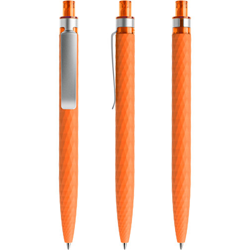 Prodir QS01 Soft Touch PRS Push Kugelschreiber , Prodir, orange/silber, Kunststoff/Metall, 14,10cm x 1,60cm (Länge x Breite), Bild 6
