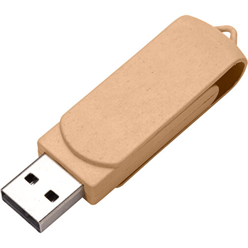 USB STICK COVER Eco 1 GB , Promo Effects MB , natur MB , 1 GB , Mais/Kunststoff MB , 3 - 10 MB/s MB , 6,00cm x 1,00cm x 1,80cm (Länge x Höhe x Breite), Bild 2