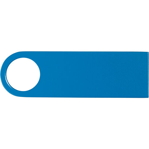 USB-Stick Metall 8GB Bunt , Promo Effects MB , hellblau MB , 8 GB , Metall MB , 3 - 10 MB/s MB , 3,90cm x 0,40cm x 1,20cm (Länge x Höhe x Breite), Bild 3