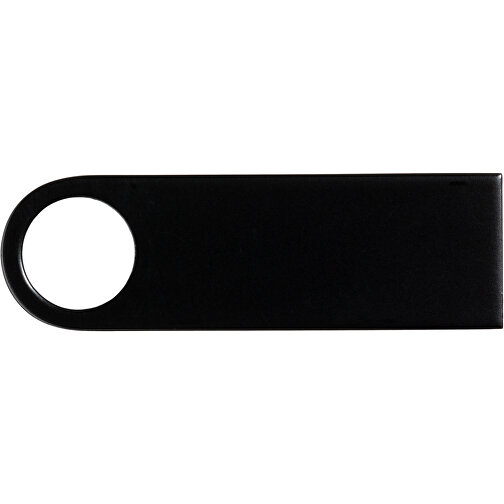 USB-Stick Metall 64GB Bunt , Promo Effects MB , schwarz MB , 65 GB , Metall MB , 3 - 10 MB/s MB , 3,90cm x 0,40cm x 1,20cm (Länge x Höhe x Breite), Bild 3