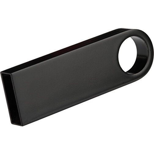 USB-Stick Metall 4GB Bunt , Promo Effects MB , schwarz MB , 4 GB , Metall MB , 3 - 10 MB/s MB , 3,90cm x 0,40cm x 1,20cm (Länge x Höhe x Breite), Bild 1
