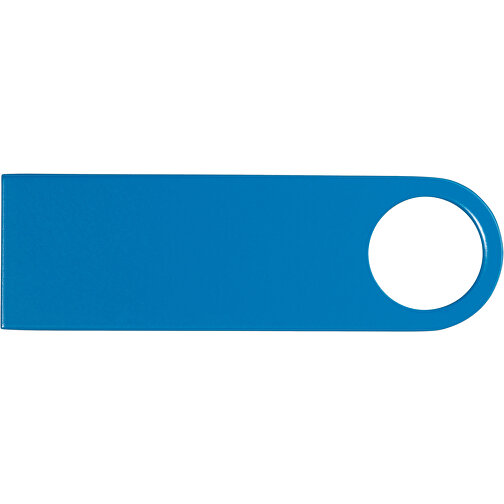 USB-Stick Metall 16GB Bunt , Promo Effects MB , hellblau MB , 16 GB , Metall MB , 3 - 10 MB/s MB , 3,90cm x 0,40cm x 1,20cm (Länge x Höhe x Breite), Bild 2