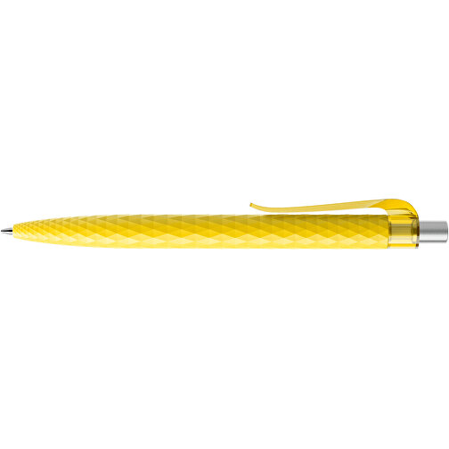 Prodir QS01 PMT Push Kugelschreiber , Prodir, lemon/silber satiniert, Kunststoff/Metall, 14,10cm x 1,60cm (Länge x Breite), Bild 5