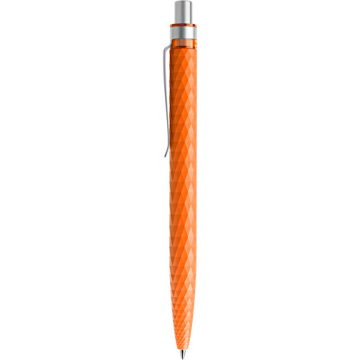 Prodir QS01 PMS Push Kugelschreiber , Prodir, orange/silber satiniert, Kunststoff/Metall, 14,10cm x 1,60cm (Länge x Breite), Bild 2