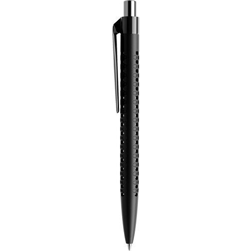 Prodir QS40 PMP Push Kugelschreiber , Prodir, schwarz/silber poliert, Kunststoff/Metall, 14,10cm x 1,60cm (Länge x Breite), Bild 2
