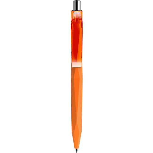 Prodir QS20 PRT Push Kugelschreiber , Prodir, orange / silber poliert, Kunststoff/Metall, 14,10cm x 1,60cm (Länge x Breite), Bild 1