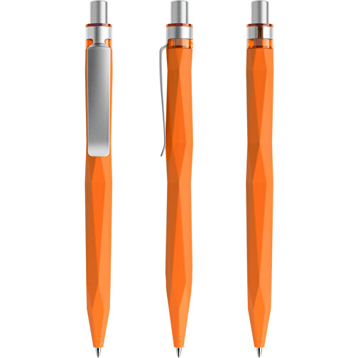 Prodir QS20 Soft Touch PRS Push Kugelschreiber , Prodir, orange / silber satiniert, Kunststoff/Metall, 14,10cm x 1,60cm (Länge x Breite), Bild 6