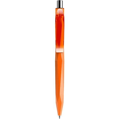 Prodir QS20 PMT Push Kugelschreiber , Prodir, orange / silber poliert, Kunststoff/Metall, 14,10cm x 1,60cm (Länge x Breite), Bild 1