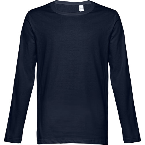 THC BUCHAREST. Herren Langarm T-Shirt , dunkelblau, 100% Baumwolle, XXL, 78,00cm x 61,00cm (Länge x Breite), Bild 1