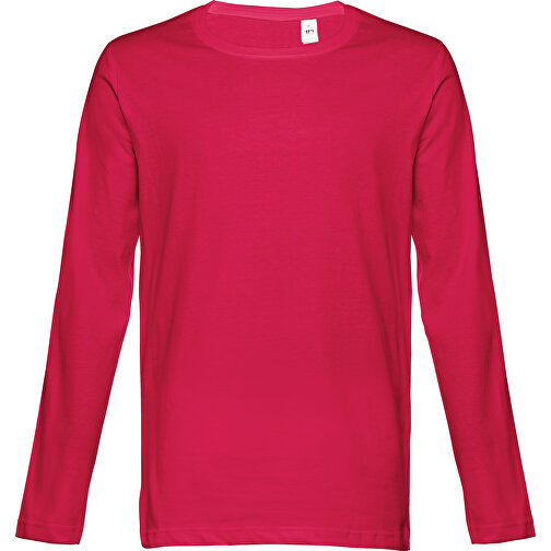 THC BUCHAREST. Herren Langarm T-Shirt , rot, 100% Baumwolle, XL, 76,50cm x 58,00cm (Länge x Breite), Bild 1
