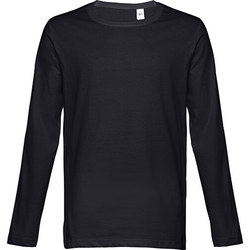 THC BUCHAREST. Herren Langarm T-Shirt , schwarz, 100% Baumwolle, XL, 76,50cm x 58,00cm (Länge x Breite), Bild 1