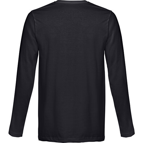 THC BUCHAREST. Herren Langarm T-Shirt , schwarz, 100% Baumwolle, L, 74,50cm x 54,00cm (Länge x Breite), Bild 2