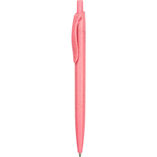 Kugelschreiber Sao Paulo Express , Promo Effects, pink, Weizenstroh, Kunststoff, 13,90cm (Länge), Bild 2