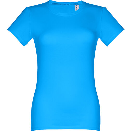THC ANKARA WOMEN. Damen T-shirt , wasserblau, 100% Baumwolle, L, 66,00cm x 47,00cm (Länge x Breite), Bild 1