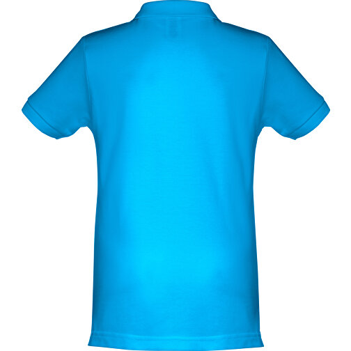 THC ADAM KIDS. Kurzärmeliges Baumwoll-Poloshirt Für Kinder (unisex) , wasserblau, 100% Baumwolle, 4, 48,00cm x 34,00cm (Länge x Breite), Bild 2