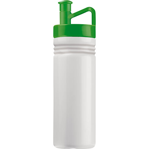 Sportflasche Adventure 500ml , weiß / grün, LDPE & PP, 22,50cm (Höhe), Bild 1