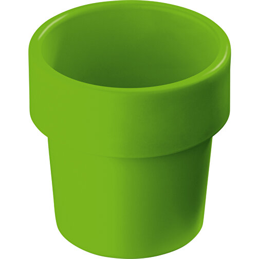Heiss-aber-cool Kaffeebecher 240ml , hellgrün, Bio PE, 9,00cm (Höhe), Bild 1