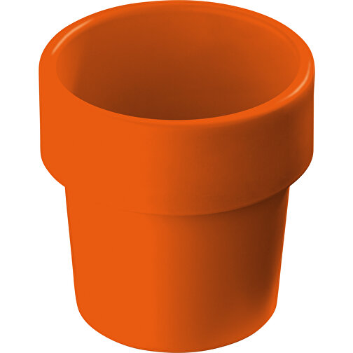 Heiß-aber-cool Kaffeebecher 240ml , orange, Bio PE, 9,00cm (Höhe), Bild 1