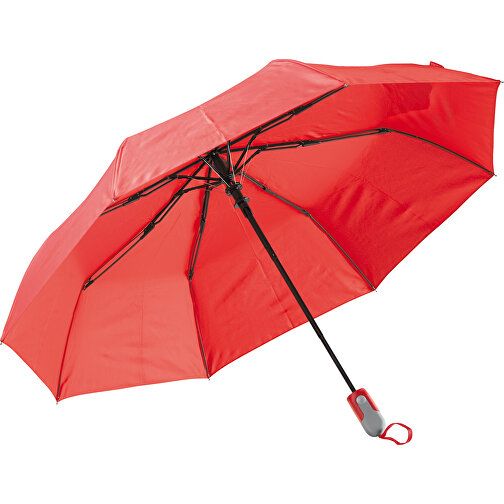 Zusammenfaltbarer 22” Regenschirm Mit Automatischer Öffnung , rot, Pongee PolJater, 32,50cm x 7,00cm x 7,00cm (Länge x Höhe x Breite), Bild 1
