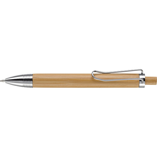 Kugelschreiber Woody , silber, Bambus, 14,20cm (Länge), Bild 3