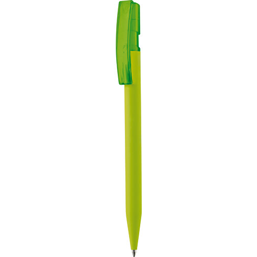 Kugelschreiber Nash Soft-Touch , hellgrün, ABS, 14,50cm (Länge), Bild 1