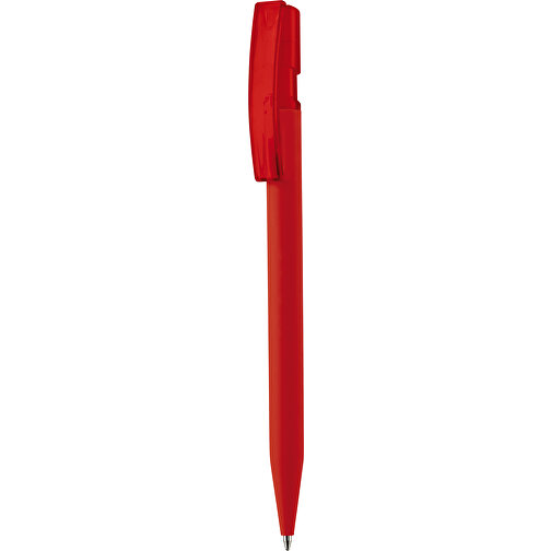 Kugelschreiber Nash Soft-Touch , rot, ABS, 14,50cm (Länge), Bild 1