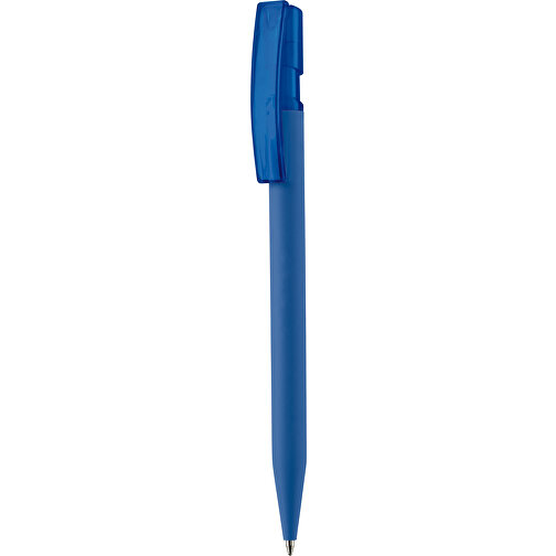 Kugelschreiber Nash Soft-Touch , blau, ABS, 14,50cm (Länge), Bild 1
