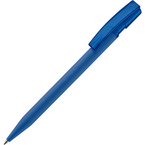 Kugelschreiber Nash Soft-Touch , blau, ABS, 14,50cm (Länge), Bild 2