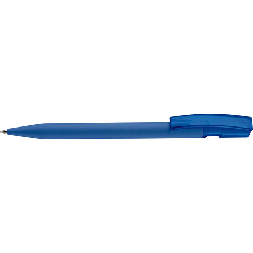 Kugelschreiber Nash Soft-Touch , blau, ABS, 14,50cm (Länge), Bild 3