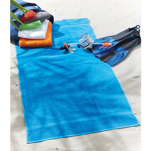 Strandhandtuch SUMMER TRIP , blau, 100% Baumwolle 375 g/m², 70,00cm x 140,00cm (Länge x Breite), Bild 2