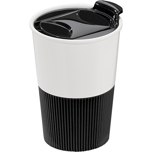 Økologisk kopp laget av PLA med silikonvarmebeskyttelse for å ta med seg, Bilde 1