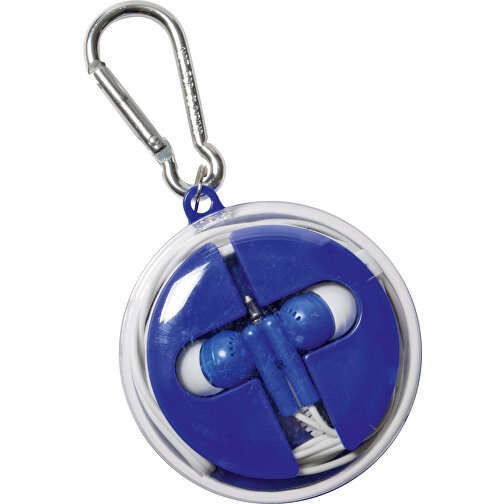 Kopfhörer Mit Universal-Ladekabel LISTEN & CHARGE , blau, Kunststoff, 3,50cm (Höhe), Bild 2