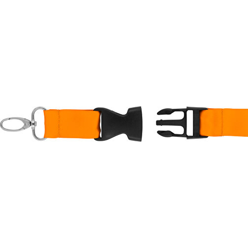 Schlüsselband Basic Oval , Promo Effects, orange, Satin, 105,00cm x 2,50cm (Länge x Breite), Bild 6