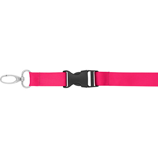 Schlüsselband Basic Oval , Promo Effects, pink, Satin, 105,00cm x 1,90cm (Länge x Breite), Bild 5