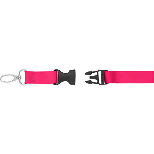 Schlüsselband Basic Oval , Promo Effects, pink, Satin, 105,00cm x 1,90cm (Länge x Breite), Bild 6