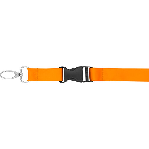 Schlüsselband Basic Oval , Promo Effects, orange, Satin, 105,00cm x 1,90cm (Länge x Breite), Bild 5