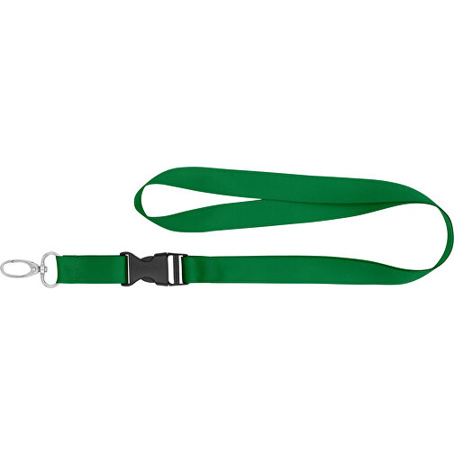 Schlüsselband Basic Oval , Promo Effects, grün, Satin, 105,00cm x 1,90cm (Länge x Breite), Bild 3