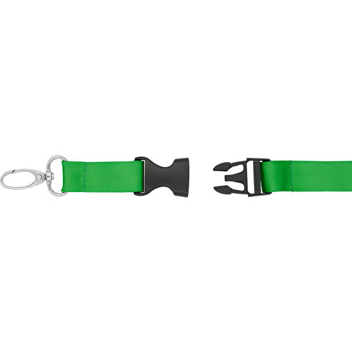 Schlüsselband Basic Oval , Promo Effects, grasgrün, Satin, 105,00cm x 1,90cm (Länge x Breite), Bild 6