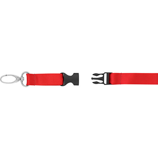 Schlüsselband Basic Oval , Promo Effects, rot, Satin, 105,00cm x 1,60cm (Länge x Breite), Bild 6