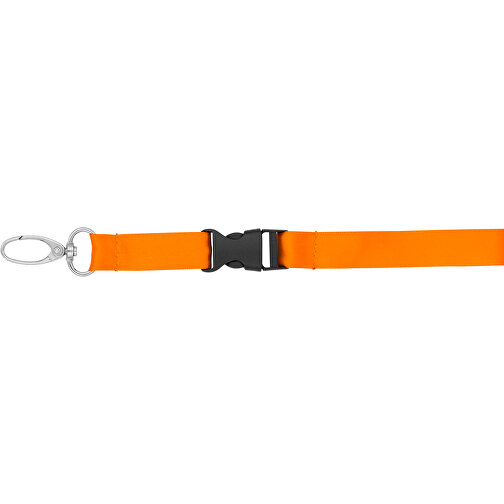 Schlüsselband Basic Oval , Promo Effects, orange, Satin, 105,00cm x 1,60cm (Länge x Breite), Bild 5
